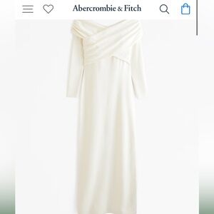 Abercrombie Off-The-Shoulder Midi Sweater Dress